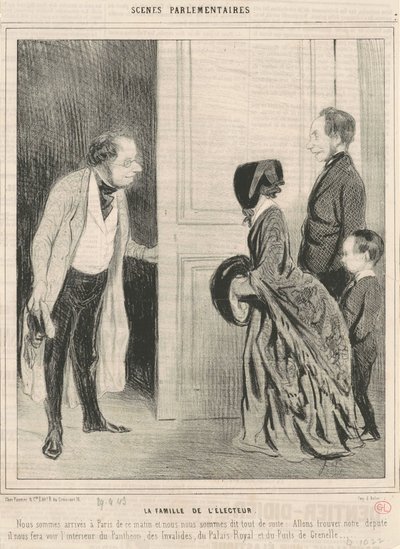 A família do eleitor de Honoré Daumier