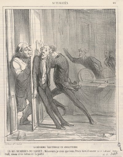 reforma eleitoral na inglaterra de Honoré Daumier