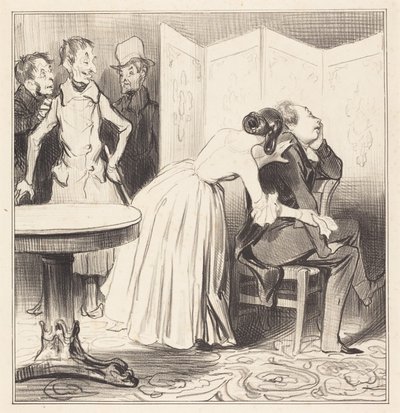 O Chevalier des Adrets é o amante... de Honoré Daumier