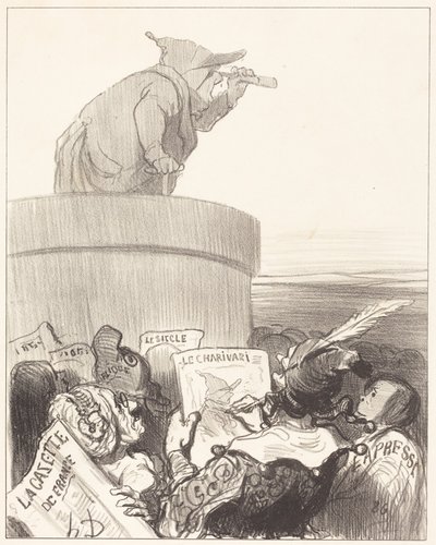 Le Constitutionnel contemplando o horizonte político de Honoré Daumier
