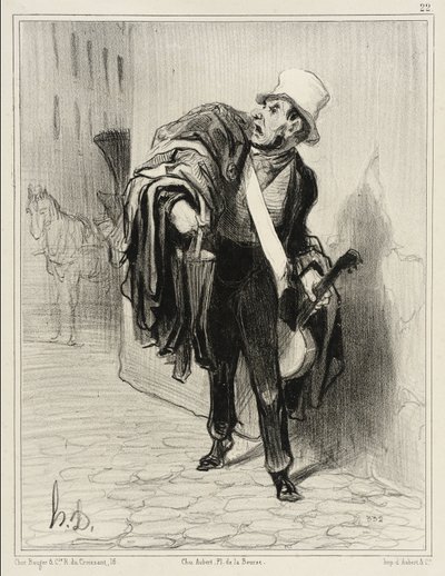 O vendedor de roupa de Honoré Daumier