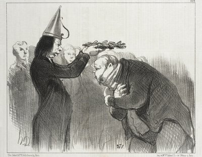 A próxima distribuição de prémios na Académie Française de Honoré Daumier