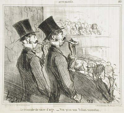 O triunfo do açúcar de cevada de Honoré Daumier