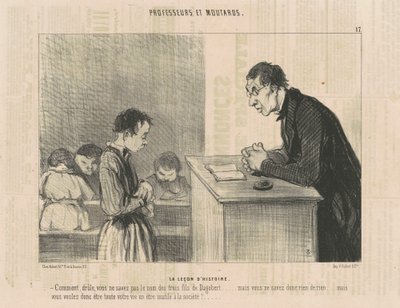 A lição de história de Honoré Daumier