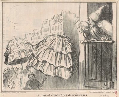 A nova bandeira das lavadeiras de Honoré Daumier