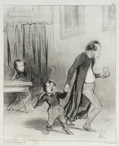 As meias-azuis (série de gravuras) de Honoré Daumier