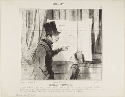 Os lenços geográficos de Honoré Daumier