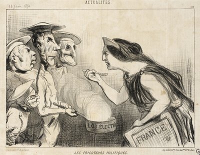 Os parasitas políticos de Honoré Daumier