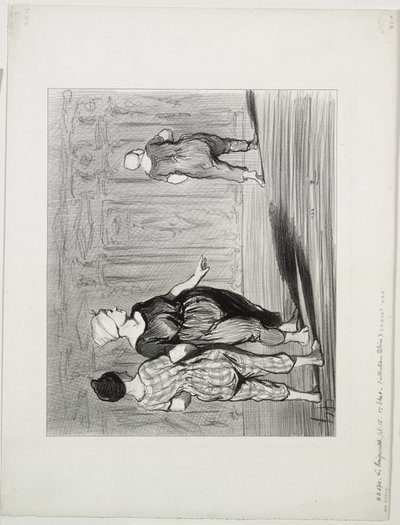 As Banhistas, placa 15: É ela de novo, uma bela moda, Madame Coquardeau! de Honoré Daumier