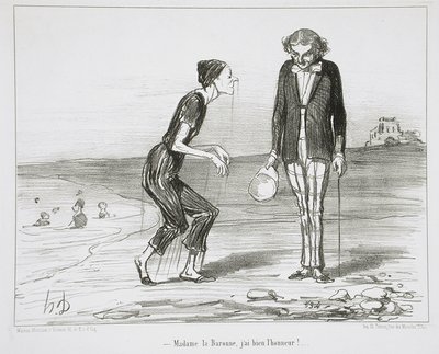 Madame la Baronne, tenho a honra! de Honoré Daumier