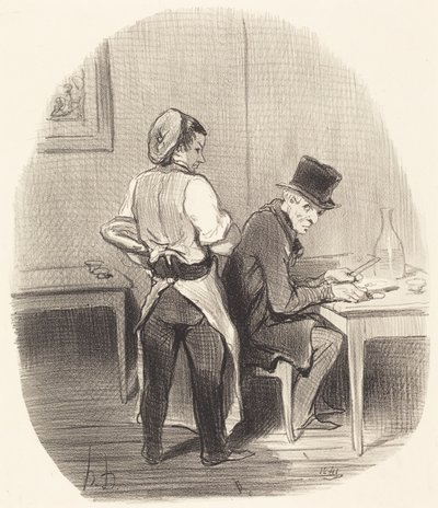 Mas, senhor, asseguro-lhe que é... vitela!... de Honoré Daumier