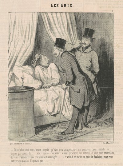 Meu caro amigo, aprendemos... de Honoré Daumier