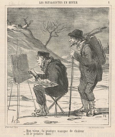 Cara, sua pintura não tem calor... de Honoré Daumier