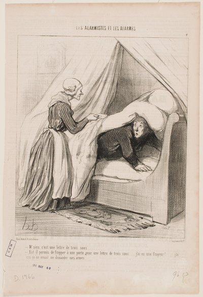 Senhor, é uma carta por três cêntimos... de Honoré Daumier