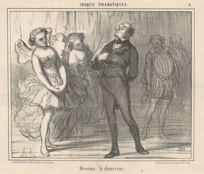 Mossieu, o diretor de Honoré Daumier