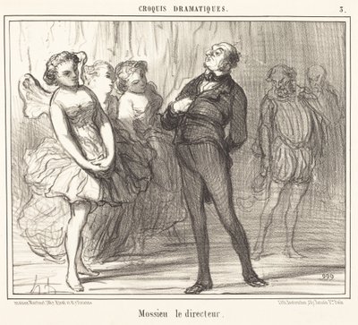 Mossieu le directeur de Honoré Daumier
