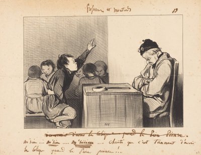 Senhor... como é aborrecido ter cólicas quando... de Honoré Daumier