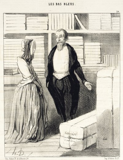 As nossas contas são fáceis de apurar... de Honoré Daumier