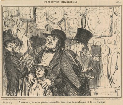 Novo sistema de pêndulo ... de Honoré Daumier