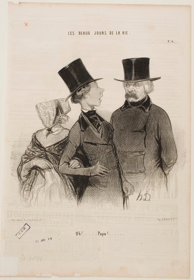 Ops... Papá!... de Honoré Daumier