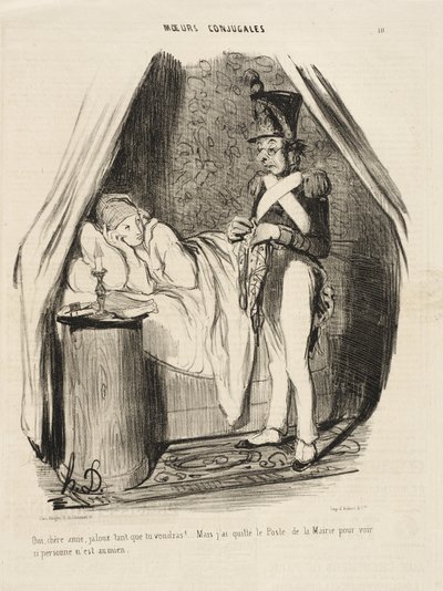Sim, querida amiga, ciumento quanto quiseres!... de Honoré Daumier
