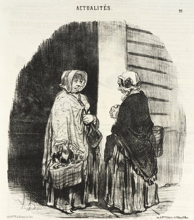Sim, senhora Chaboulard... vinte e quatro merceeiros... de Honoré Daumier