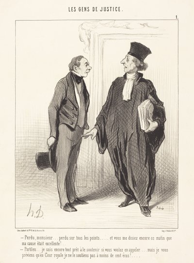 Perdido, senhor... perdido em todos os pontos... de Honoré Daumier