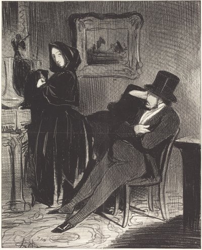 Mais vezes do que te acompanharei... ao baile... de Honoré Daumier