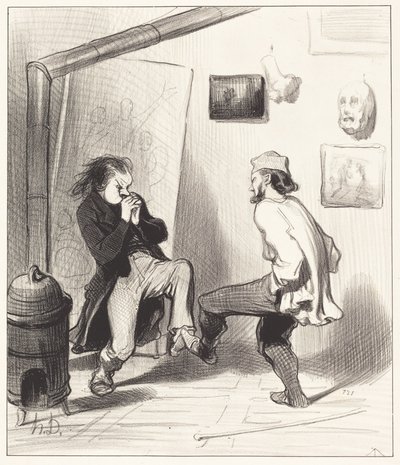 Quando queimamos seu último cavalete! de Honoré Daumier
