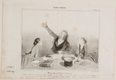 Robert Macaire, professor de francês de Honoré Daumier