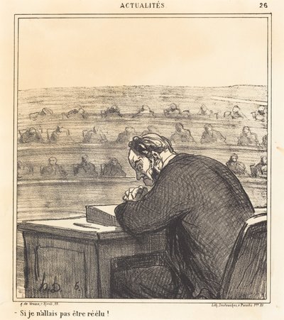 Se eu não fosse reeleito! de Honoré Daumier