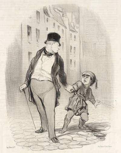 Se não vieres mais depressa do que isso para a escola de Honoré Daumier