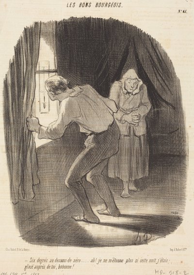 Seis graus abaixo de zero... de Honoré Daumier