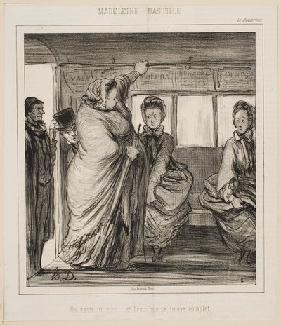 A linha de autocarro Madeleine-Bastille de Honoré Daumier
