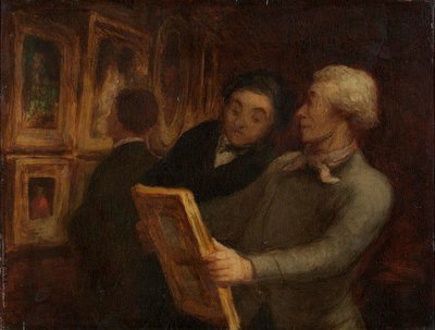 Os amantes da pintura de Honoré Daumier