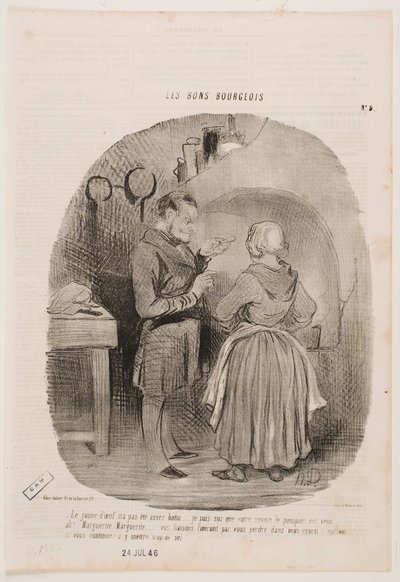 A gema de ovo não está suficientemente batida. de Honoré Daumier