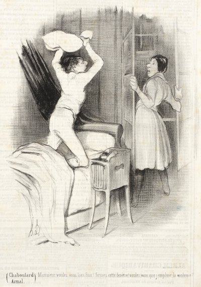 Théâtre du Vaudeville - Depois da meia-noite de Honoré Daumier