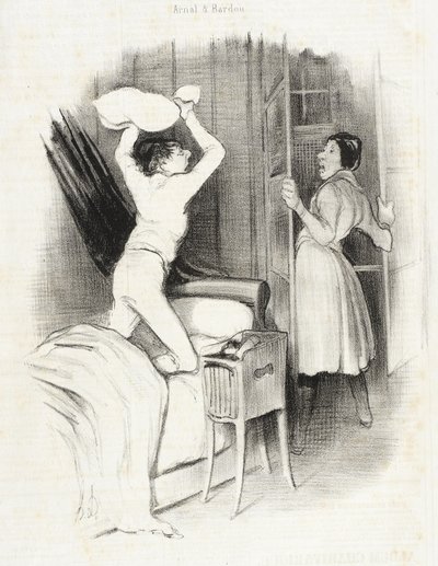 Théâtre du Vaudeville - Depois da meia-noite de Honoré Daumier