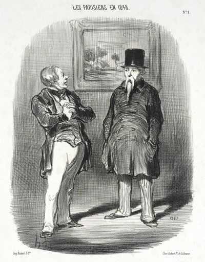 Ora essa... Não te tinha reconhecido... de Honoré Daumier