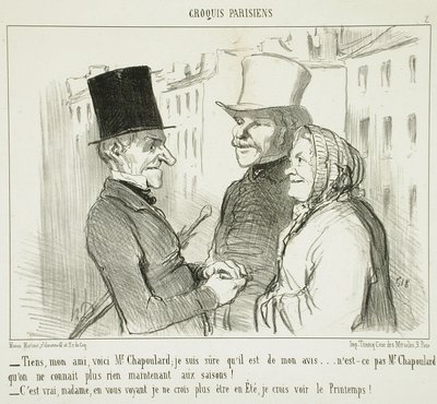 «Toma, meu amigo, aqui está o Sr. Chapoulard...» de Honoré Daumier