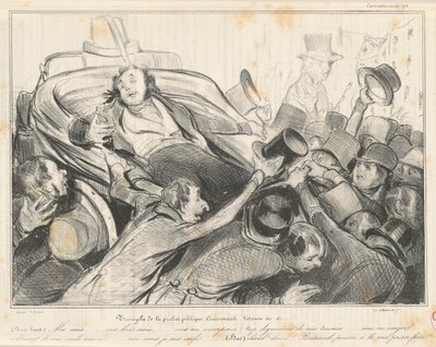 Triomphe de la probité politique comerciale de Honoré Daumier