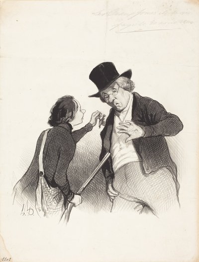Um começo de caça de Honoré Daumier