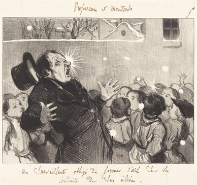 Um Supervisor forçado a fechar os olhos... de Honoré Daumier