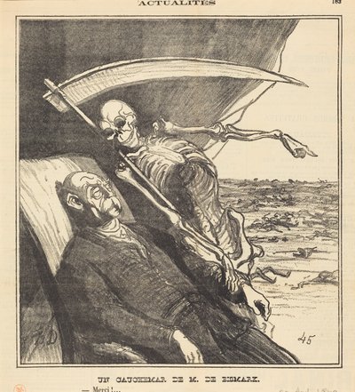 O Pesadelo do Sr. Bismarck de Honoré Daumier