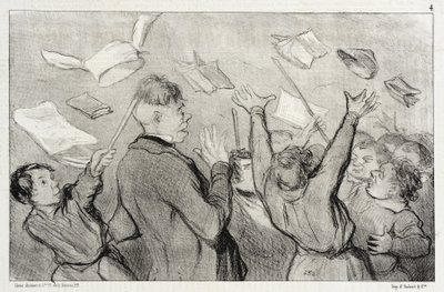Um motim de Honoré Daumier