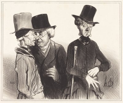 Ora essa! Tu tornaste-te rentista, eu médico, ele... de Honoré Daumier