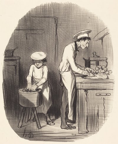 Vês, miúdo, estás enganado... de Honoré Daumier