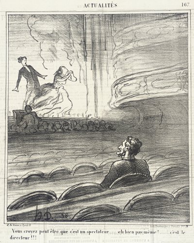 Acreditam... que é um espectador... de Honoré Daumier