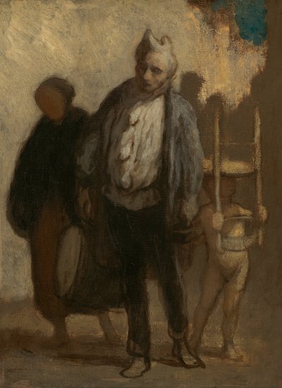 Acrobatas Errantes de Honoré Daumier