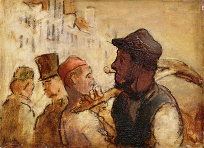 Trabalhadores na rua de Honoré Daumier
